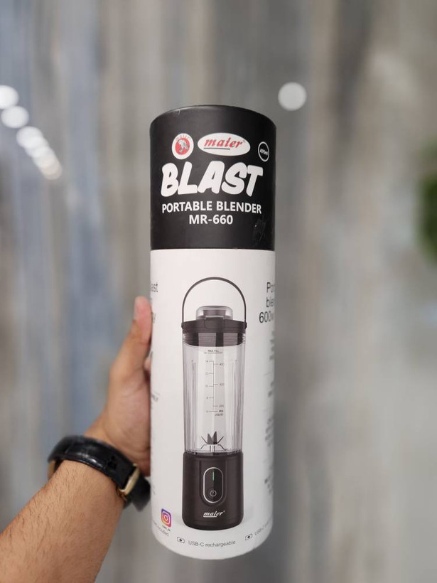 شیکر شارژی مایر مدل MR-660 | مخلوطکن قابل حمل ۴۷۰ میلیلیتری