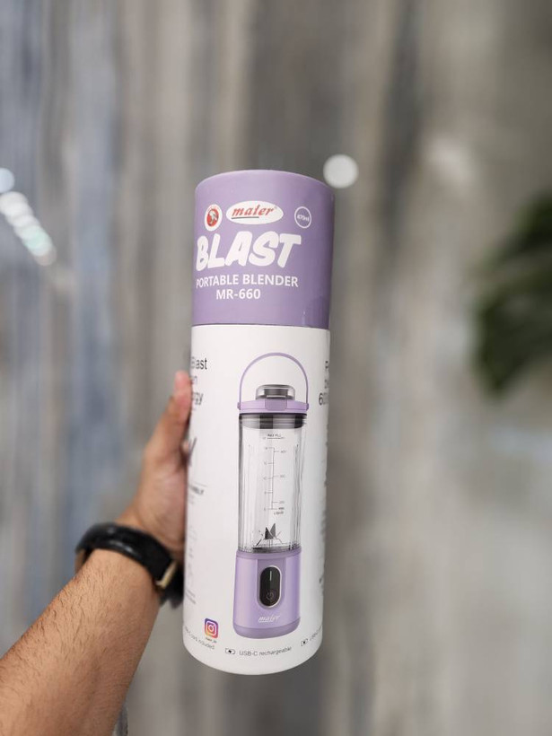 شیکر شارژی مایر مدل MR-660 | مخلوطکن قابل حمل ۴۷۰ میلیلیتری
